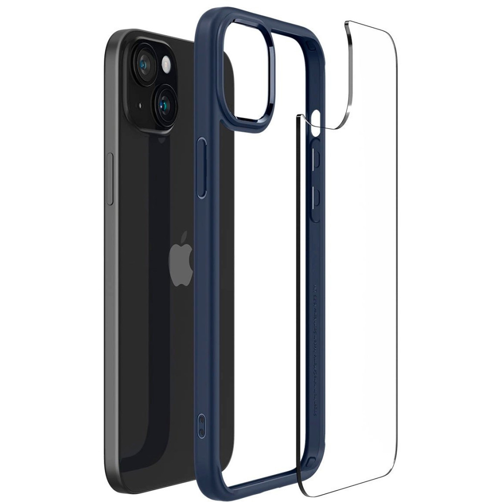 Чохол до мобільного телефона Spigen Apple iPhone 15 Ultra Hybrid Navy Blue (ACS06801) - зображення 9