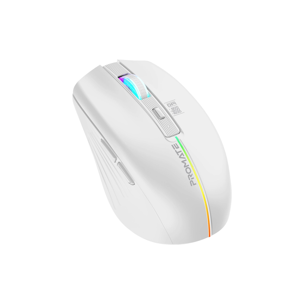 Мишка Promate Kitt Wireless White (kitt.white) - зображення 1