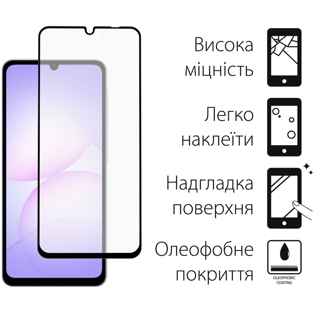 Чохол до мобільного телефона Dengos Samsung Galaxy A07 TPU+glass Transparent (DG-KM-170) - зображення 3