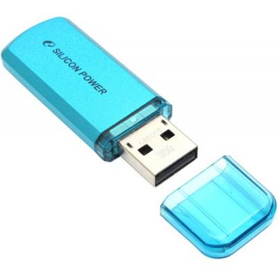 USB флеш накопичувач Silicon Power 64GB Helios 101 Blue USB 2.0 (SP064GBUF2101V1B) - зображення 4