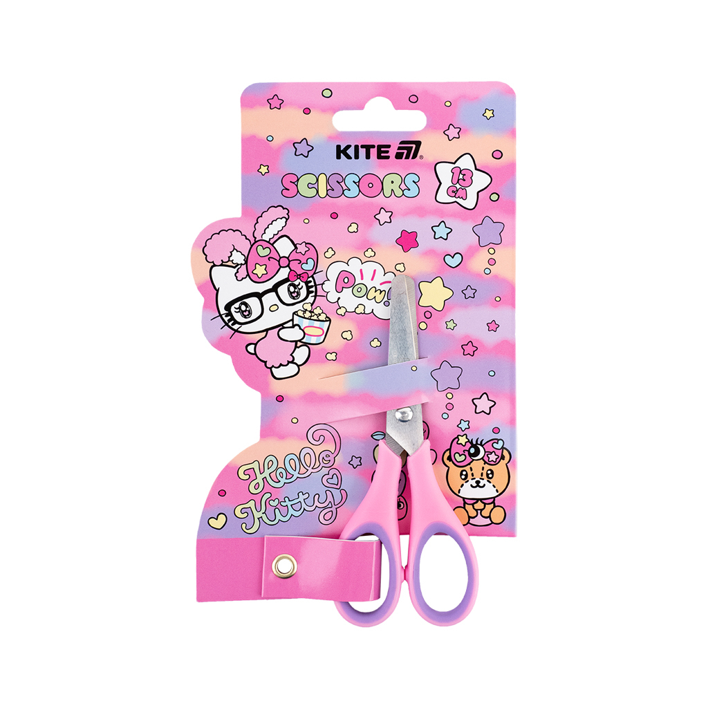 Ножиці Kite дитячі з гумовими вставками Hello Kitty 13 см (HK25-123) - зображення 1