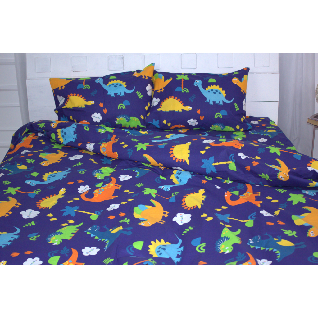 Постільна білизна MirSon Бязь Premium 17-0369 Dilophosaurus Сімейна 160x220 (2200002667302) - зображення 2