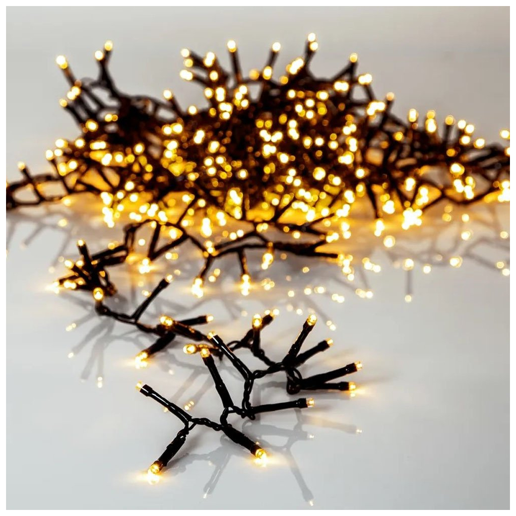 Гірлянда ColorWay Мішура LED 320 10 м 8 функцій теплий колір USB (CW-G-320L10U) - зображення 4