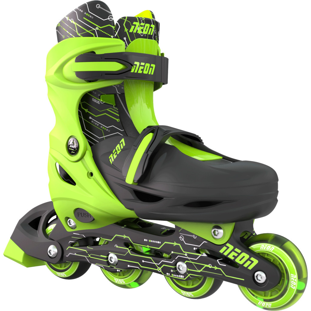 Роликові ковзани Neon Сombo Green розмір 34-37 (NT10G4) - зображення 4