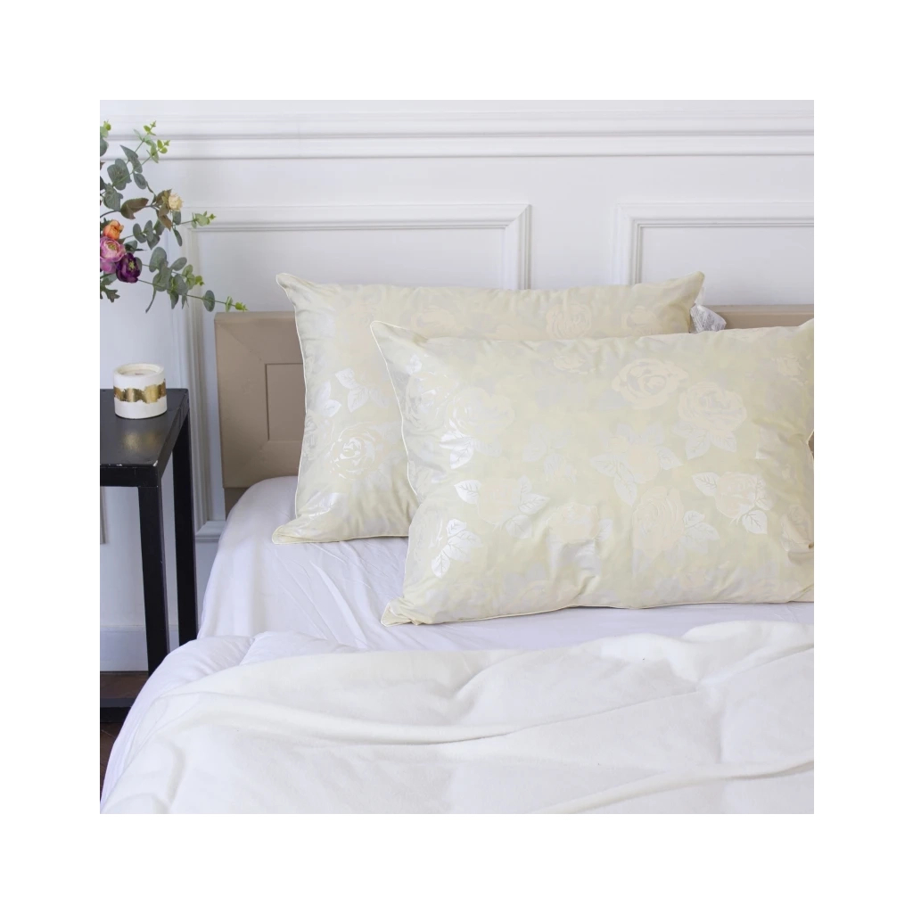 Подушка MirSon пухова 15% пух №2765 Extra пружна 60х60 см (2200005193952) - зображення 3