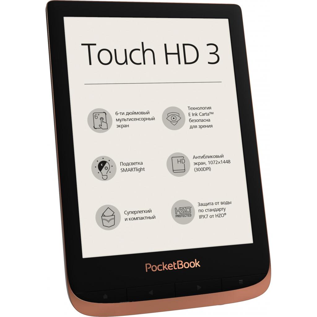 Електронна книга Pocketbook 632 Touch HD 3 Spicy Copper (PB632-K-CIS) - зображення 3