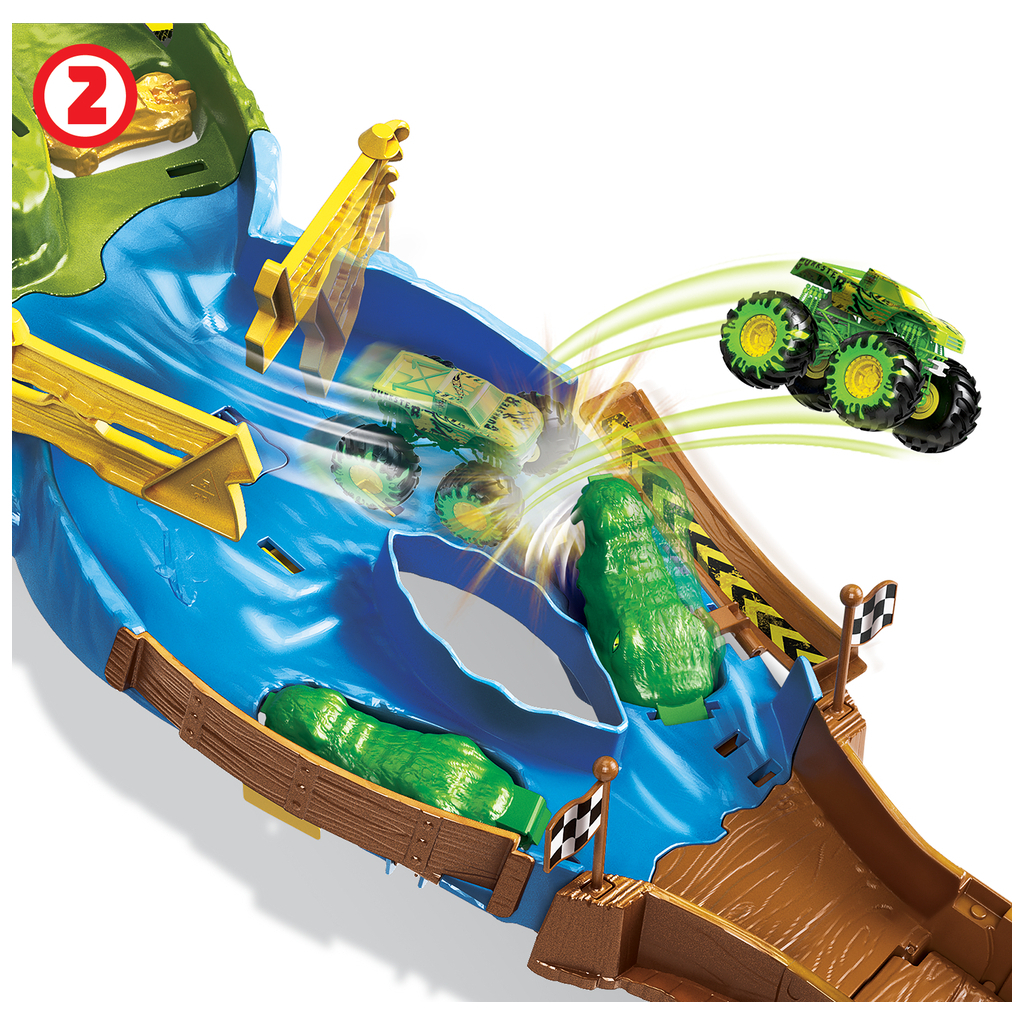 Автотрек Hot Wheels Перегони титанів серії Monster Trucks (HGV12) - зображення 6