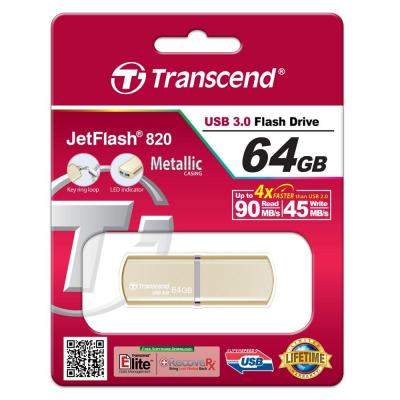USB флеш накопичувач Transcend 64GB JetFlash 820 USB 3.0 (TS64GJF820G) - зображення 5