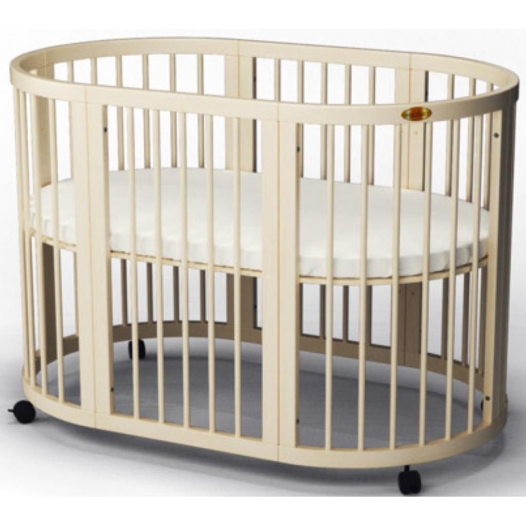 Ліжечко Ingvart SMART BED OVAL сл. кістка (1601015) - зображення 1