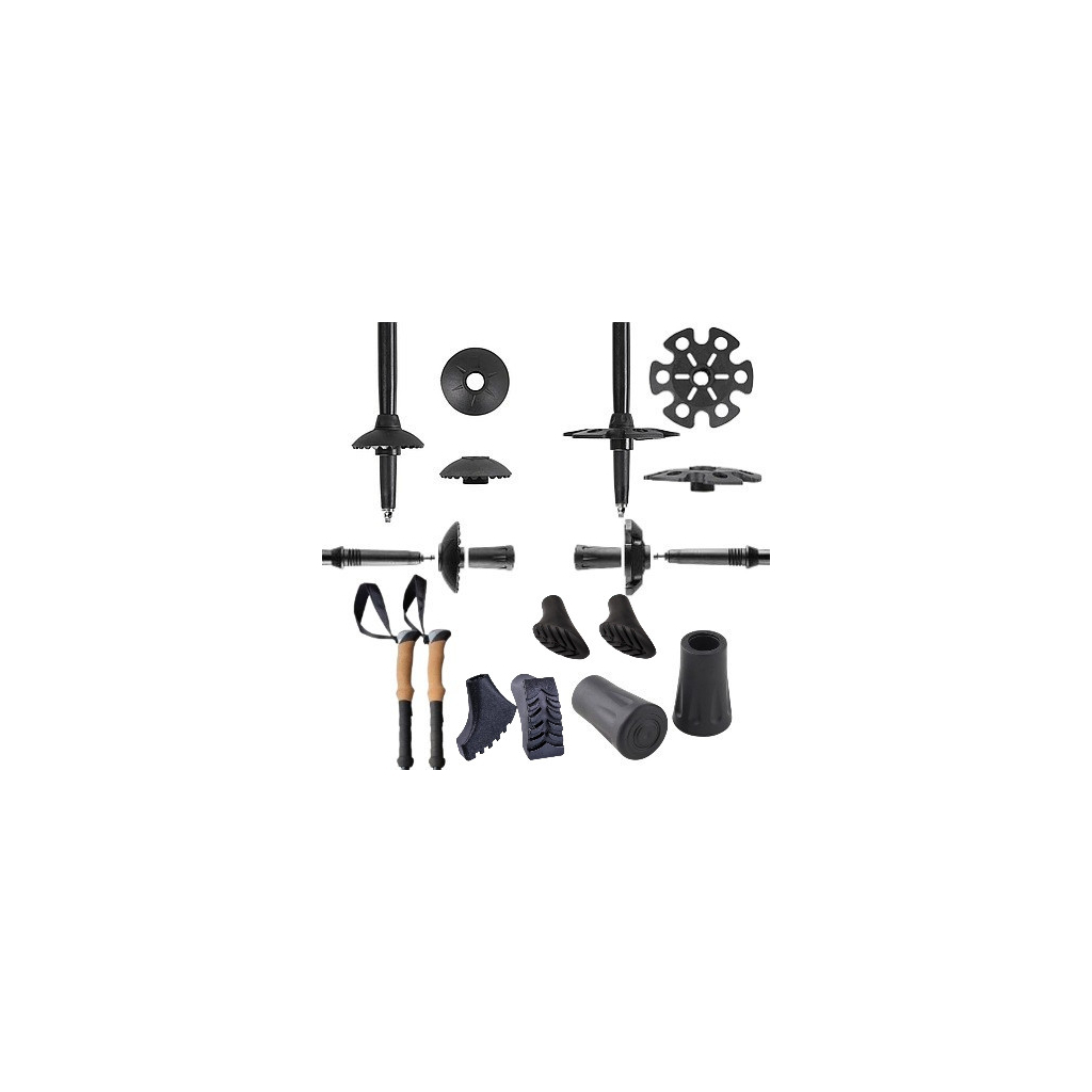 Трекінгові палиці PowerPlay 9110 Friluftsliv Black/White 80-135 см (PP_9110_Friluftsliv) - зображення 10