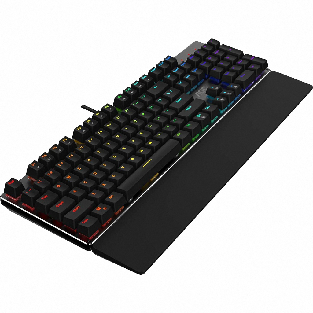 Клавіатура AOC GK500 RGB Outemu Red USB Black (GK500DR2R) - зображення 5