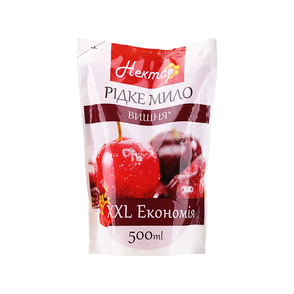 Рідке мило Нектар Вишня дой-пак 500 мл (4820091144973) - зображення 1