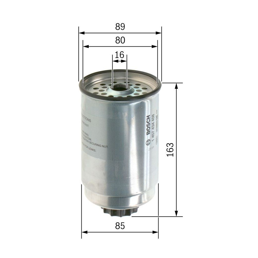 Фільтр паливний Bosch 1457434408 - зображення 4