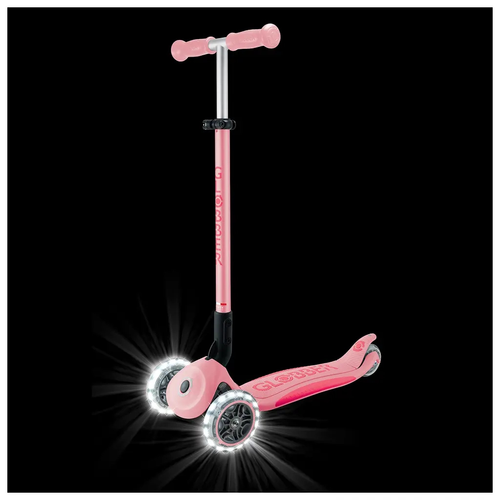 Самокат Globber серії Elite Lights пастельно-рожевий Колеса з підсвічуванням (439-710-3) - зображення 12