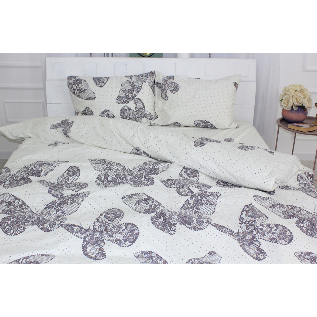 Постільна білизна MirSon Сатин 22-1279 Butterflies at dawn Односпальний (2200003579628) - зображення 1