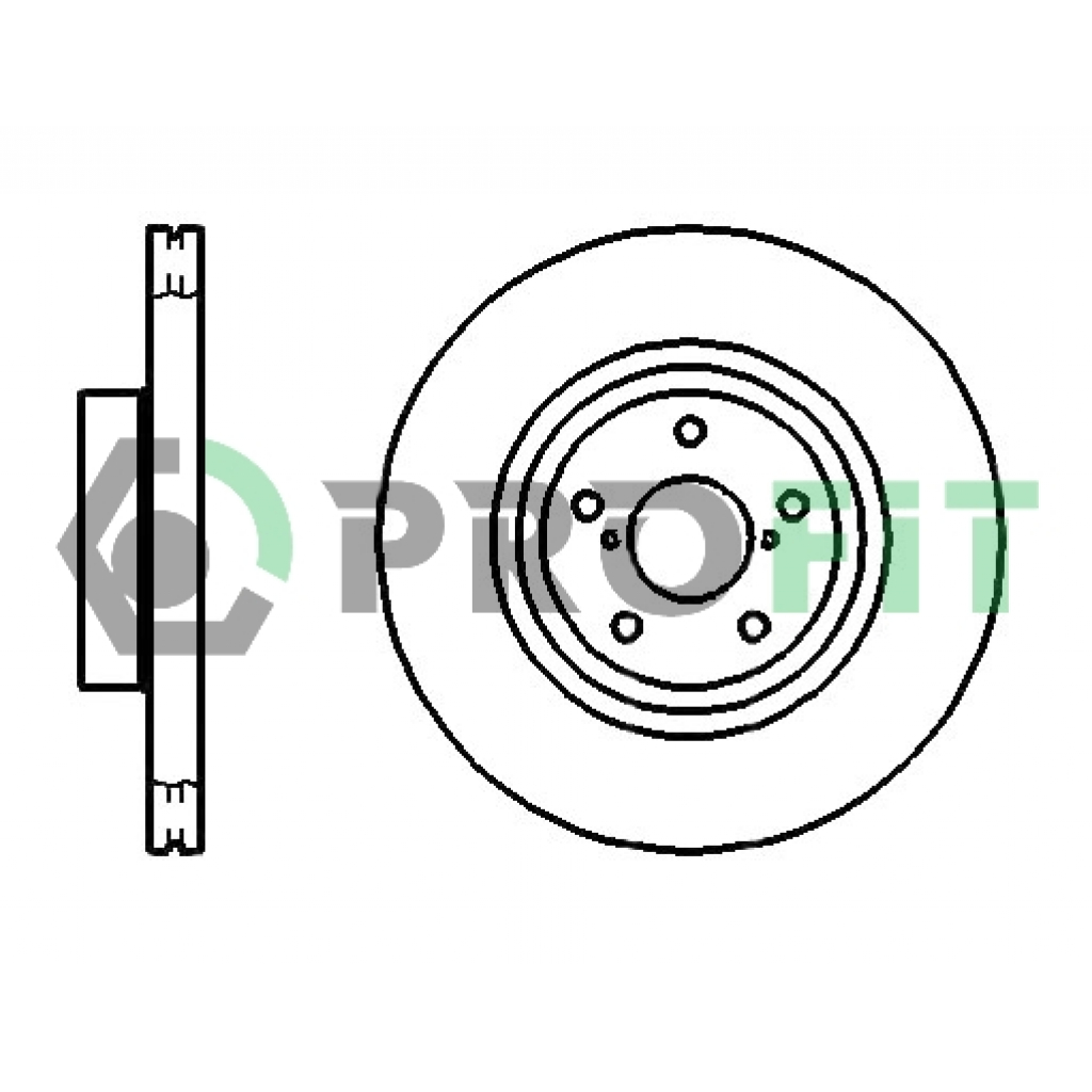 Гальмівний диск Profit 5010-1175 - зображення 1