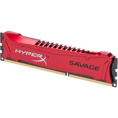 Модуль пам'яті для комп'ютера DDR3 4GB 1600 MHz Savage Red Kingston Fury (ex.HyperX) (HX316C9SR/4) - зображення 3