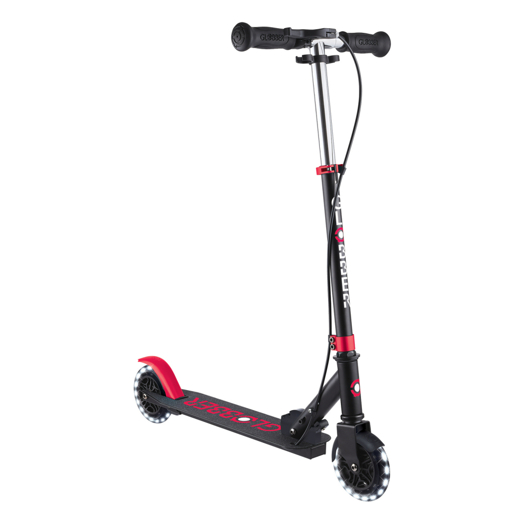 Самокат Globber Flow Element Junior Lights LED,, чорно-червоний (729-102) - изображение 3