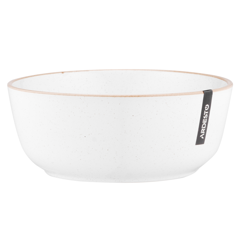 Салатник Ardesto Apulia 720мл, 16.2см, кераміка, білий (AR2916AW) - зображення 2