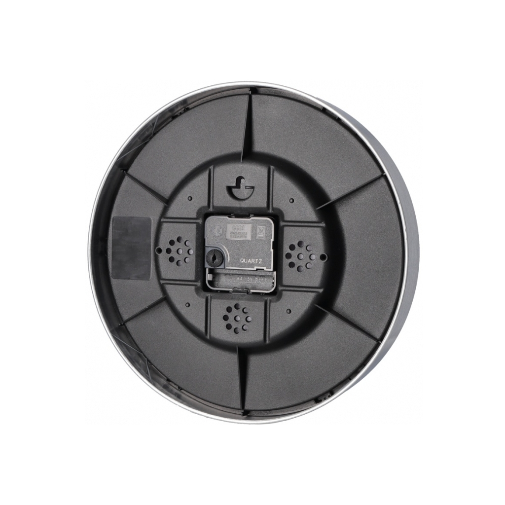 Настінний годинник Optima Marble металевий, сірий мармур (O52090) - зображення 3