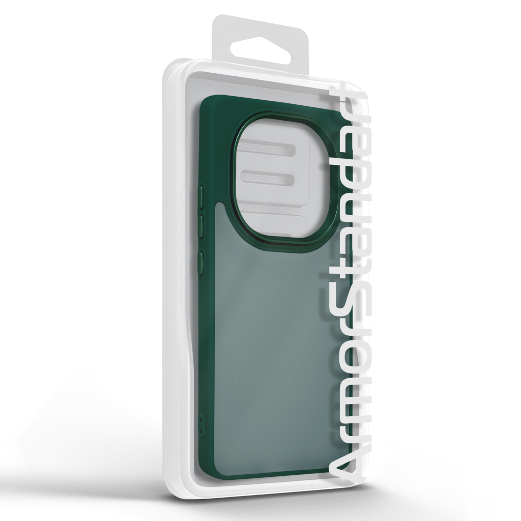 Чохол до мобільного телефона Armorstandart Frame Xiaomi Redmi Note 14 Pro 5G / Poco X7 Dark Green (ARM82403) - зображення 3