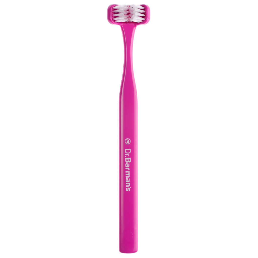 Зубна щітка Dr. Barman's Superbrush Regular Тристороння М'яка Рожева (7032572876212-pink) - зображення 1