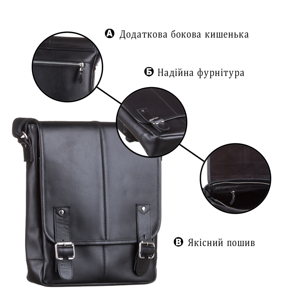 Сумка Shvigel Чорна (11040) - зображення 4