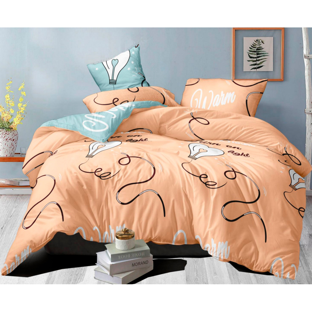 Простирадло MirSon Сатин Premium 22-1264 Turn on light 150x220 см (2200003060492) - изображение 1