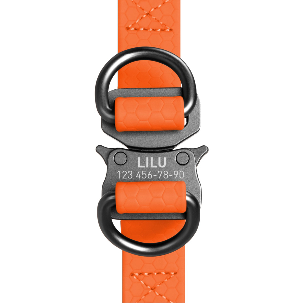 Шлея для собак WAUDOG Waterproof з QR-паспортом L Ш 25 мм Д 60-90 см помаранчева (27674) - изображение 3