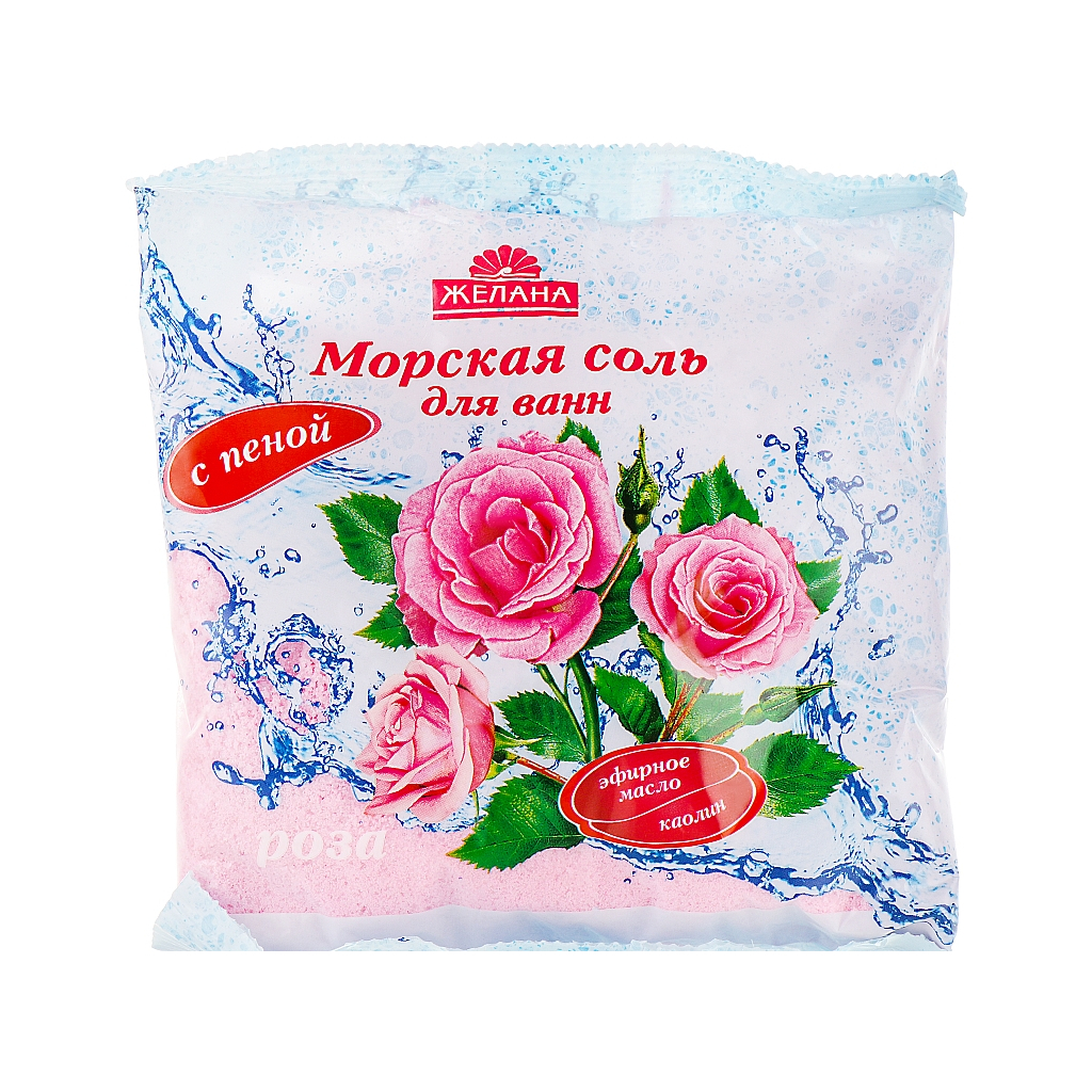 Сіль для ванн Желана з піною Троянда 500 г (4820091140234) - зображення 1