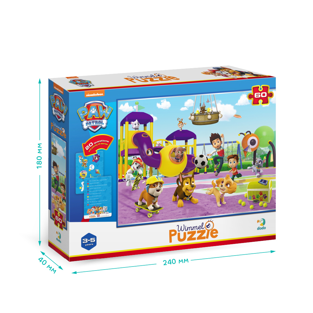 Пазл DoDo Вімельпазл на 60 елементів Paw Patrol. На прогулянці (200453) - зображення 3