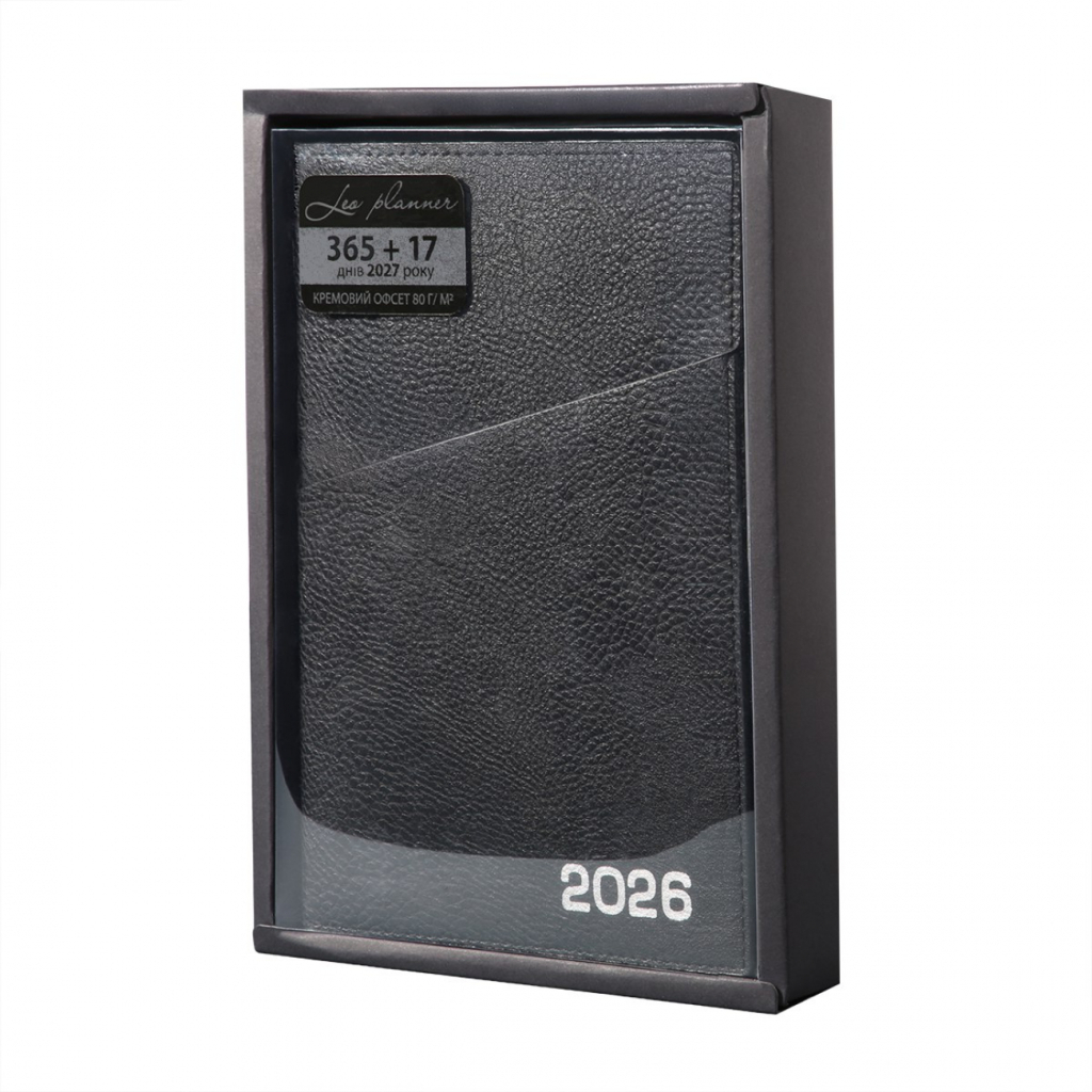 Тижневик Leo planner А5 датований 2026 "Credo", інтегральний, чорний, 368 сторінок (252647) - зображення 12