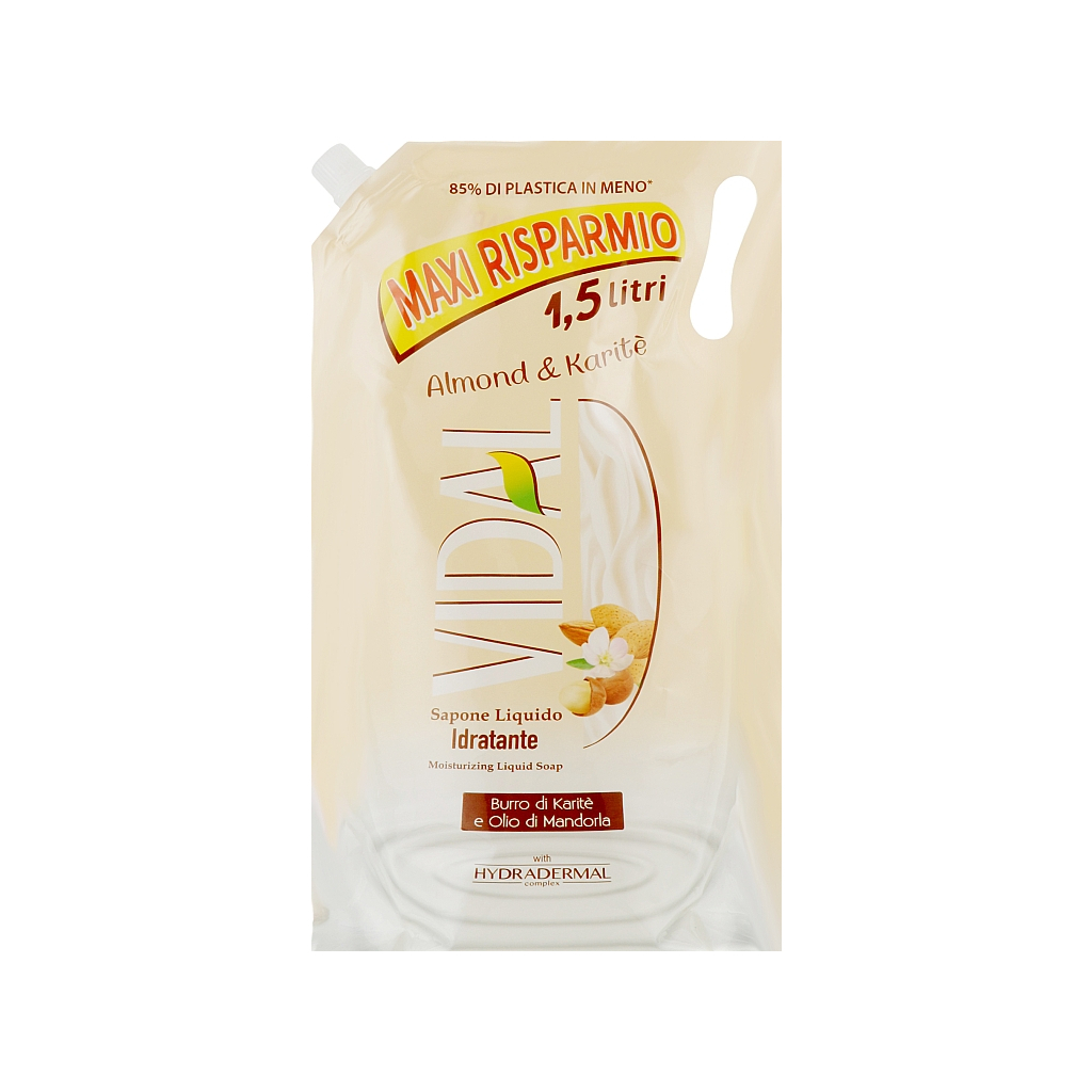 Рідке мило Vidal Мигдаль і каріте дой-пак 1.5 л (8008970048918) - зображення 1