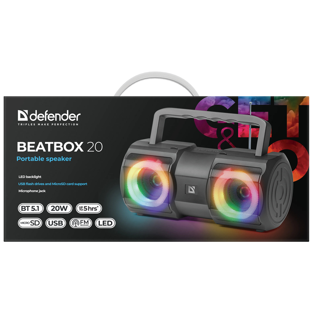 Акустична система Defender Beatbox 20 Black (65420) - зображення 5