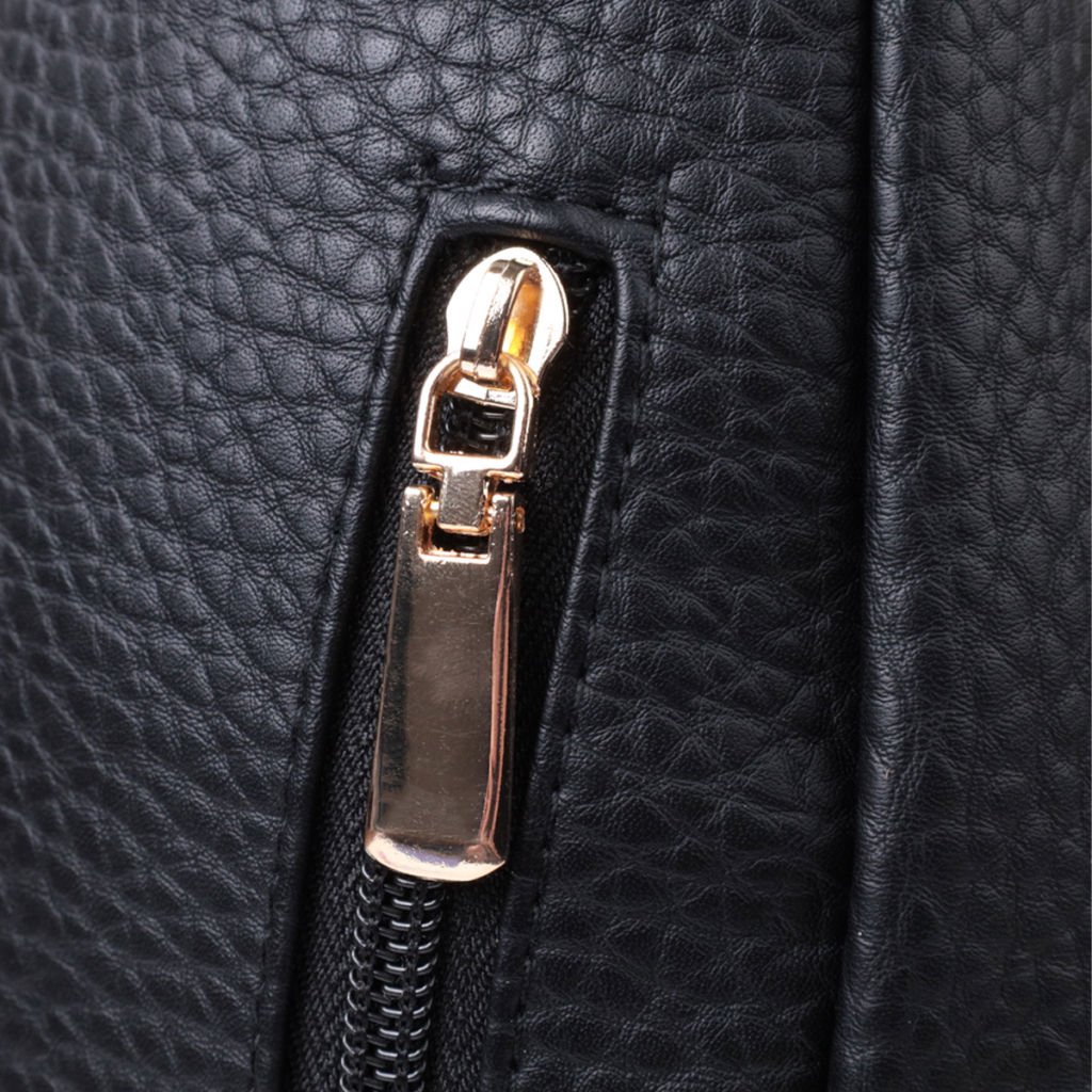 Сумка Vintage З крупнозернистої екошкіри Чорна (22763) - зображення 6