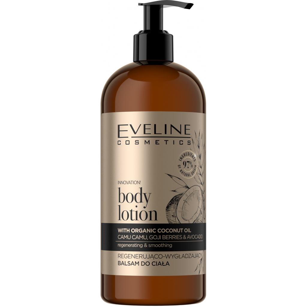 Бальзам для тіла Eveline Cosmetics Organic Gold зволожувально-живильний 500 мл (5903416030188) - зображення 1