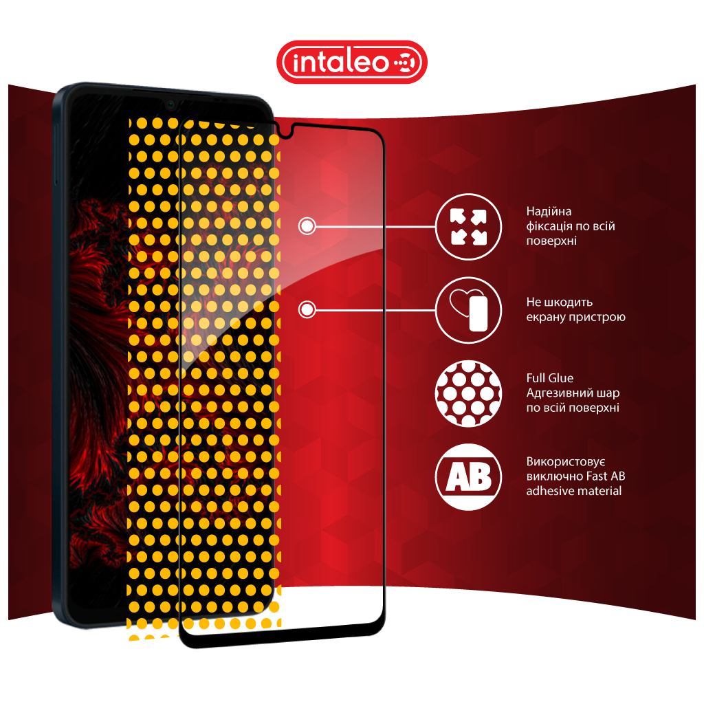 Скло захисне Intaleo Full Glue Samsung A06 Black (1283126598708) - зображення 7