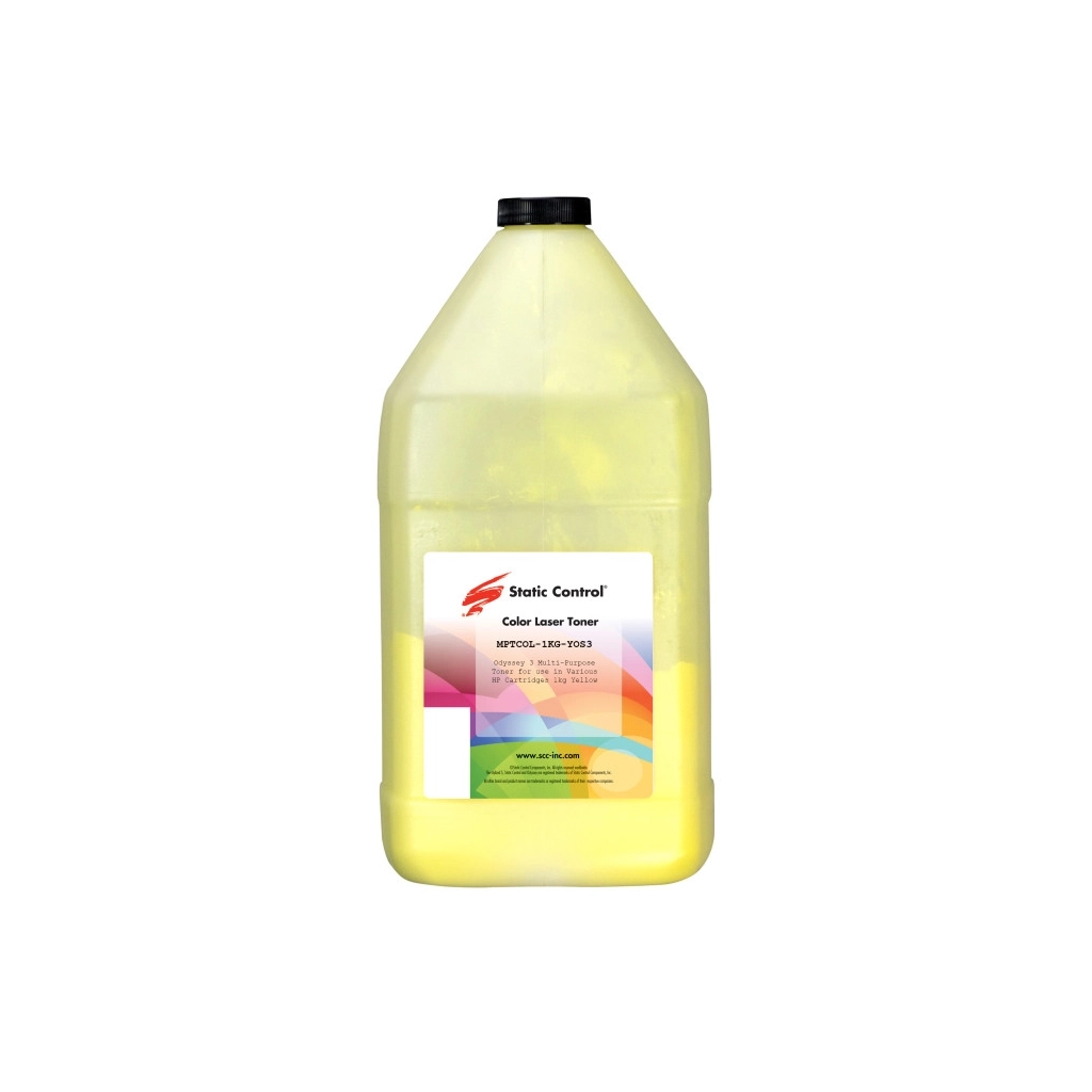 Тонер HP/Canon MPTCOL OS3 original 1кг yellow Static Control (MPTCOL-1KG-YOS3) - изображение 1