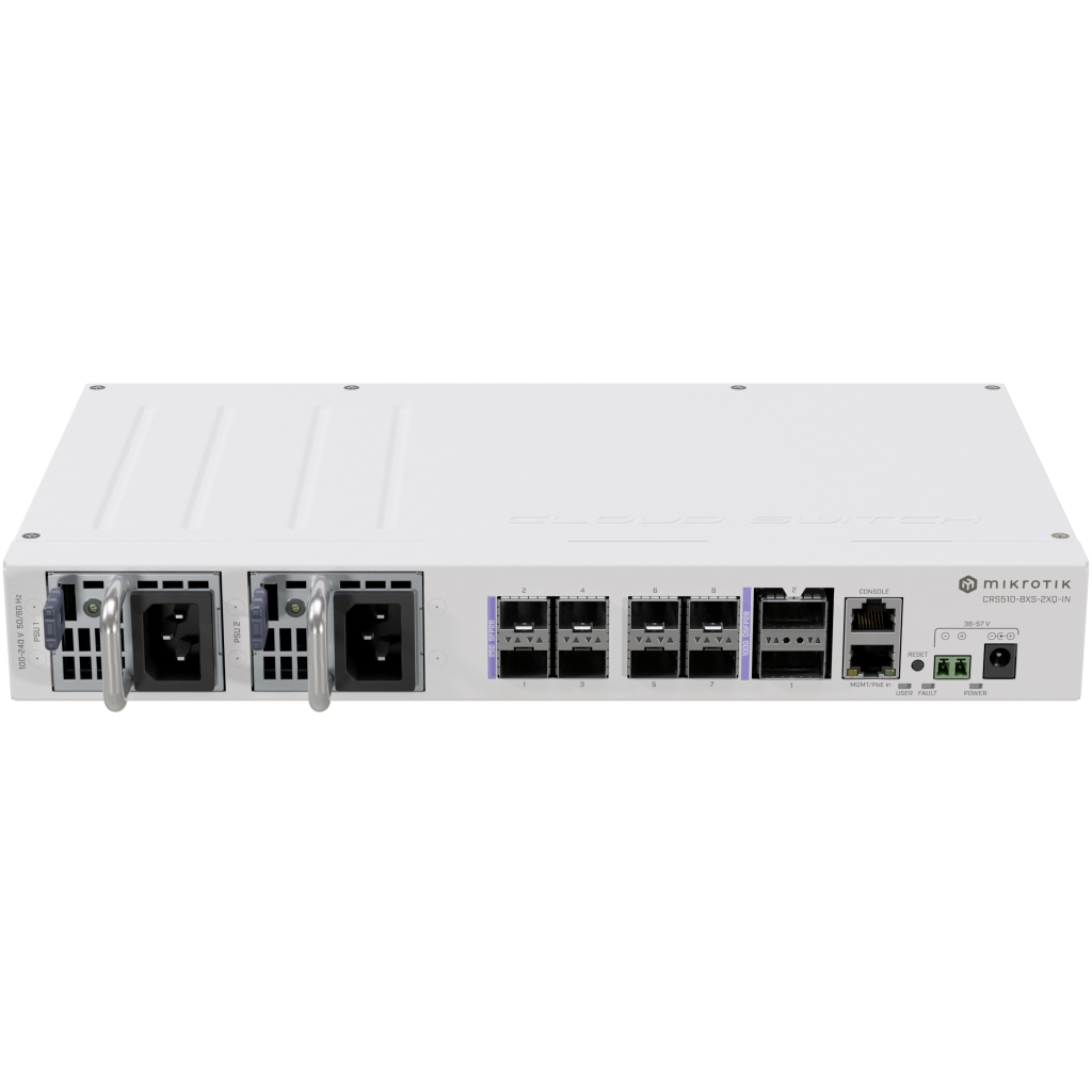 Комутатор мережевий Mikrotik Комутатор MikroTik Cloud Router Switch CRS510-8XS-2XQ-IN (CRS510-8XS-2XQ-IN) - зображення 1
