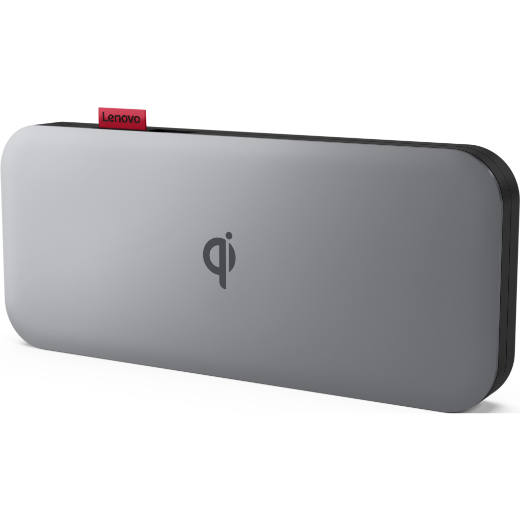 Батарея універсальна Lenovo 10000 mAh Go Wireless Mobile PB, USB-C 27W(max), Qi - 15W(max) (40ALLG1WWW) - зображення 4