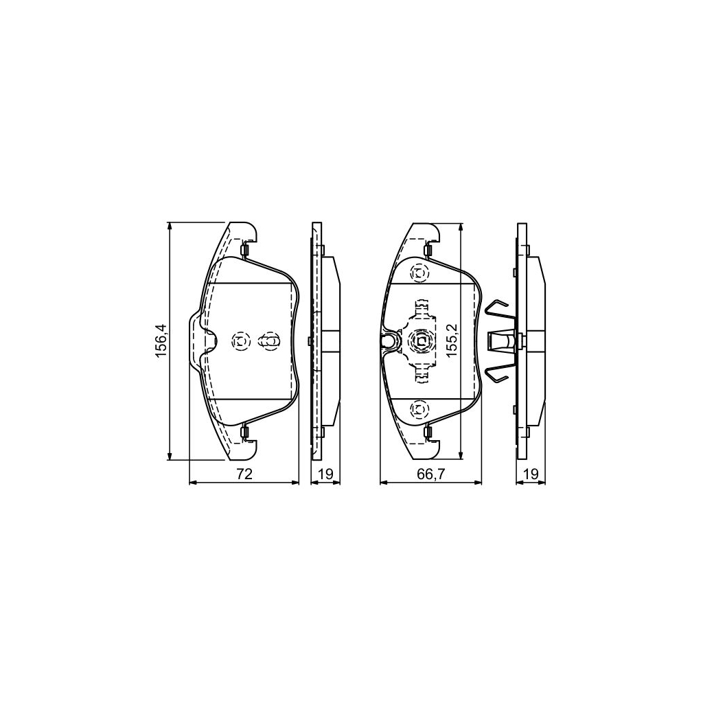Гальмівні колодки Bosch 0 986 494 169 - зображення 1
