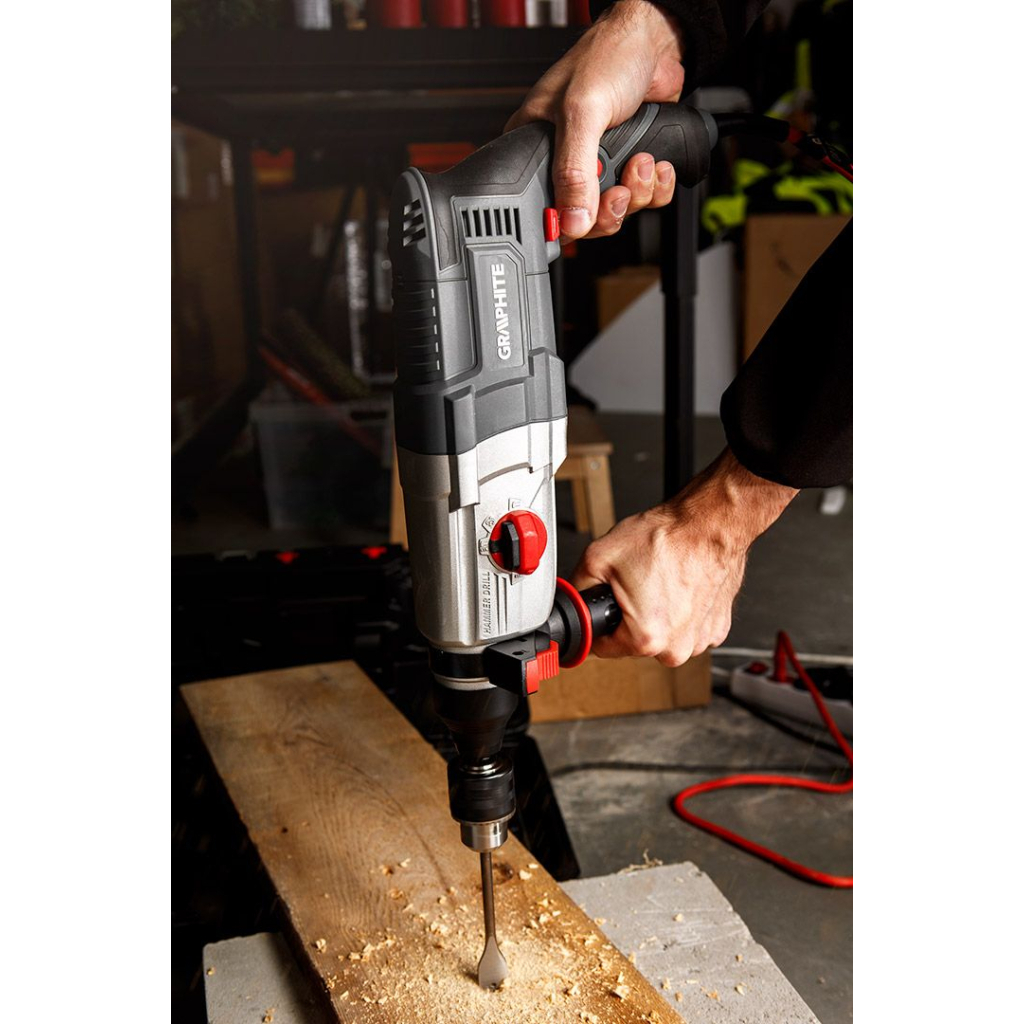 Перфоратор Graphite SDS-plus, 800Вт, 2.8Дж, кейс 3.28кг (58G538) - изображение 4