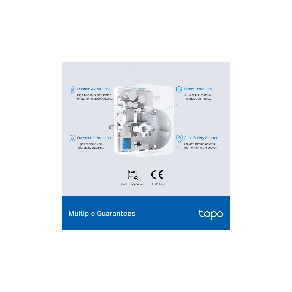 Розумна розетка TP-Link Tapo P110M N300 BT 16A (TAPO-P110M) - изображение 9