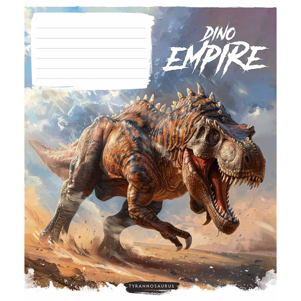 Зошит Школярик Dino empire 18 аркушів клітинка (018-3490K) - зображення 3
