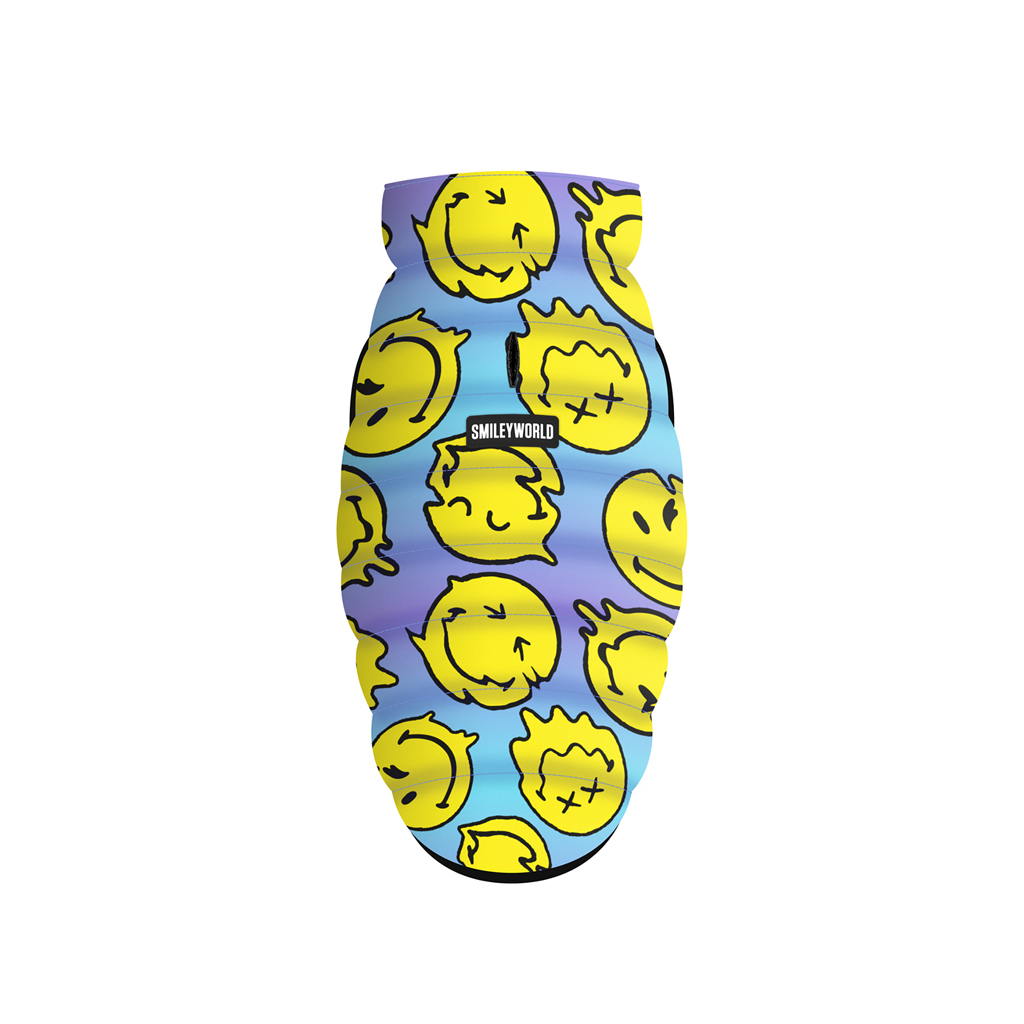 Курточка для тварин WAUDOG Clothes "Смайли на блакитному" S40 (406-0182) - зображення 2