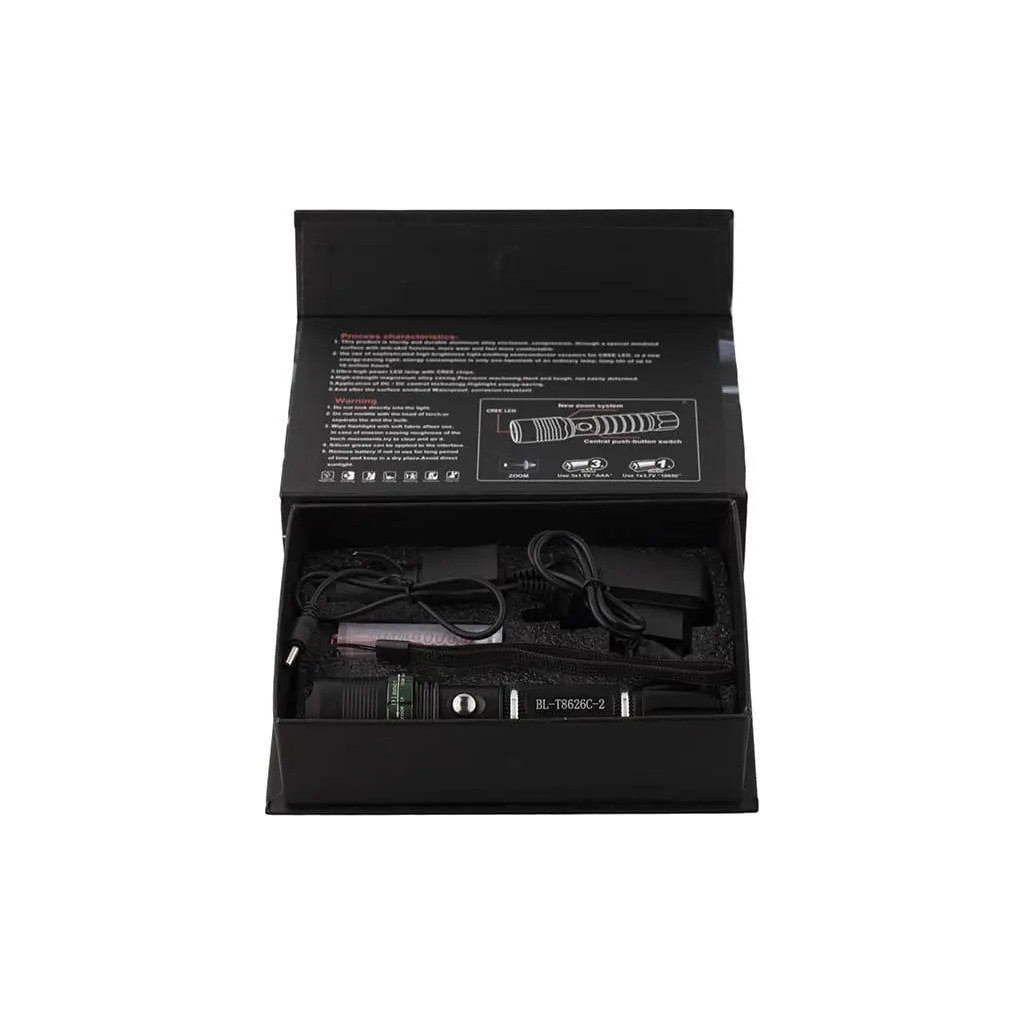 Ліхтар X-Balog UV 2 діоди BL-T8626C-2 алюмінієвий діапазон до 300 м (L0-72) - зображення 8