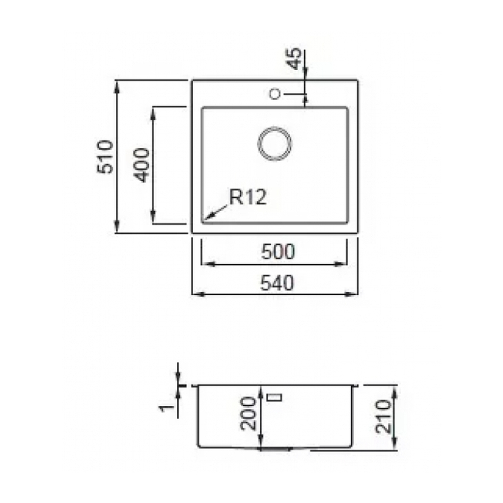 Мийка кухонна Elleci Compass 500 - зображення 2