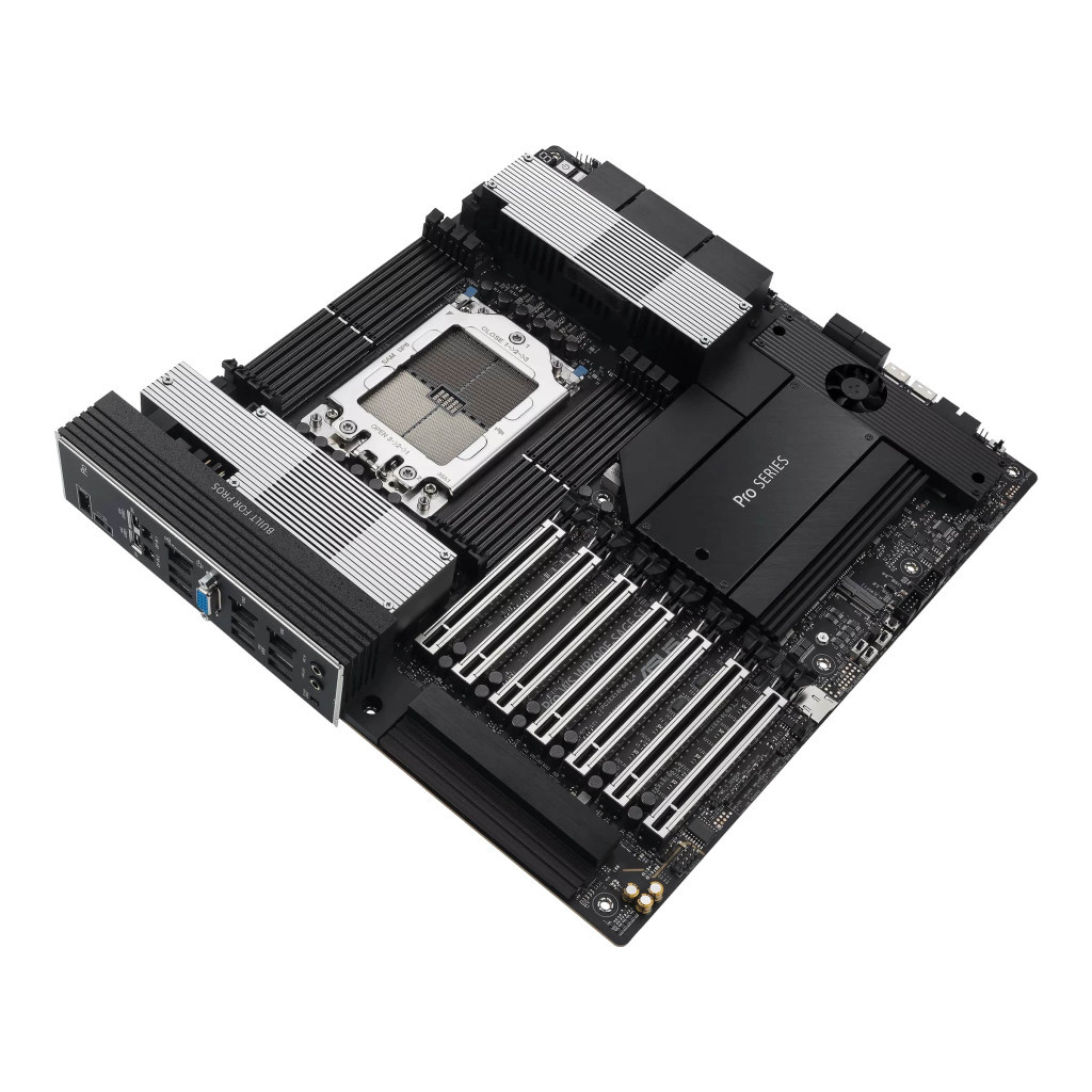 Серверна материнська плата ASUS PRO WS WRX90E-SAGE SE sTR5 WRX90 8xDDR5 M.2 EEB (90MB1FW0-M0EAY0) - зображення 4