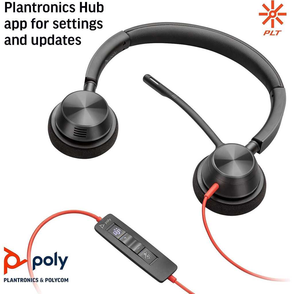 Навушники Poly Blackwire 3320-M USB-A/C (8X220AA) - зображення 4
