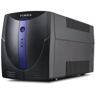 Пристрій безперебійного живлення Vinga LED 1500VA plastic case (VPE-1500P) - зображення 1